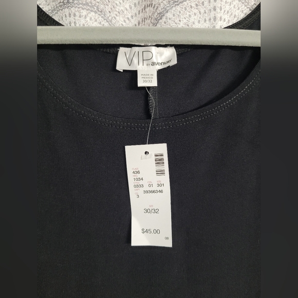 Avenue VIP Black Sleeveless Top Size 30/32 - Picture 2 of 5